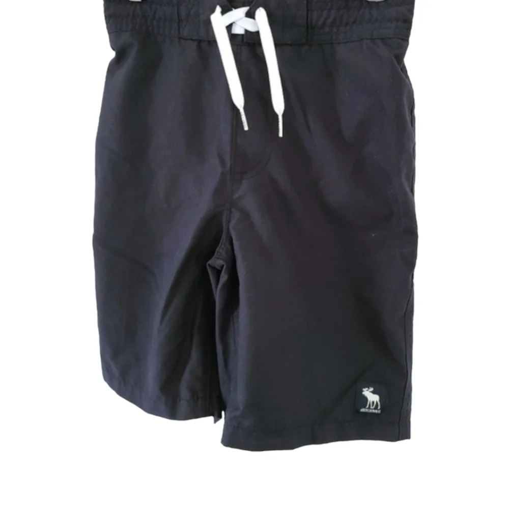 ABERCROMBIE & FITCH A&F Navy Blue Board Shorts Boys 11 12 Swim Trunks Bathing